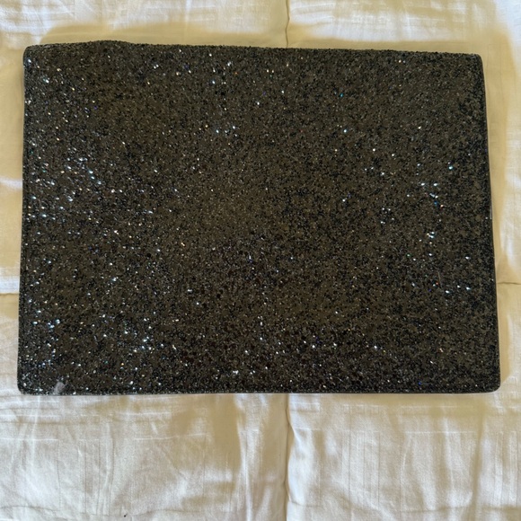 Kate Spade Envelope Clutch Black Glitter - Picture 3 of 4